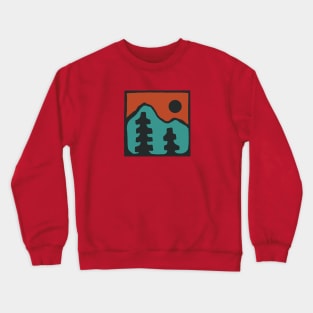 Teal trees Crewneck Sweatshirt